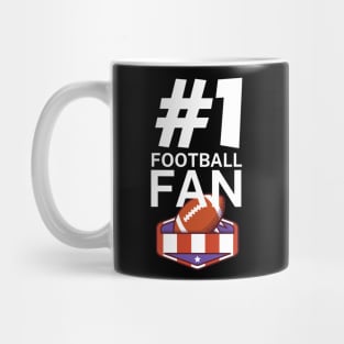 #1 Football fan Mug